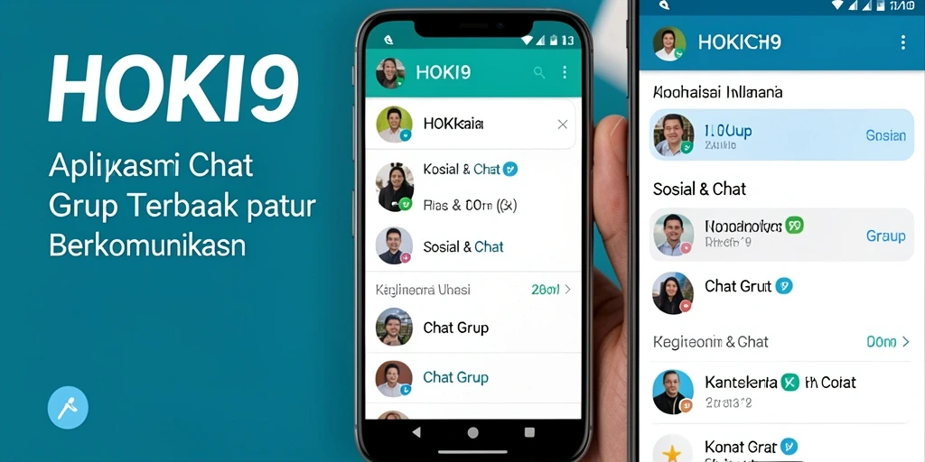 Tampilan antarmuka HOKI9 yang menarik untuk chat grup.