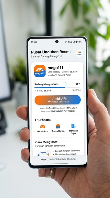 Tampilan halaman APK mega111